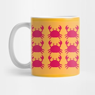 Little red crab seamless  pattern Mug